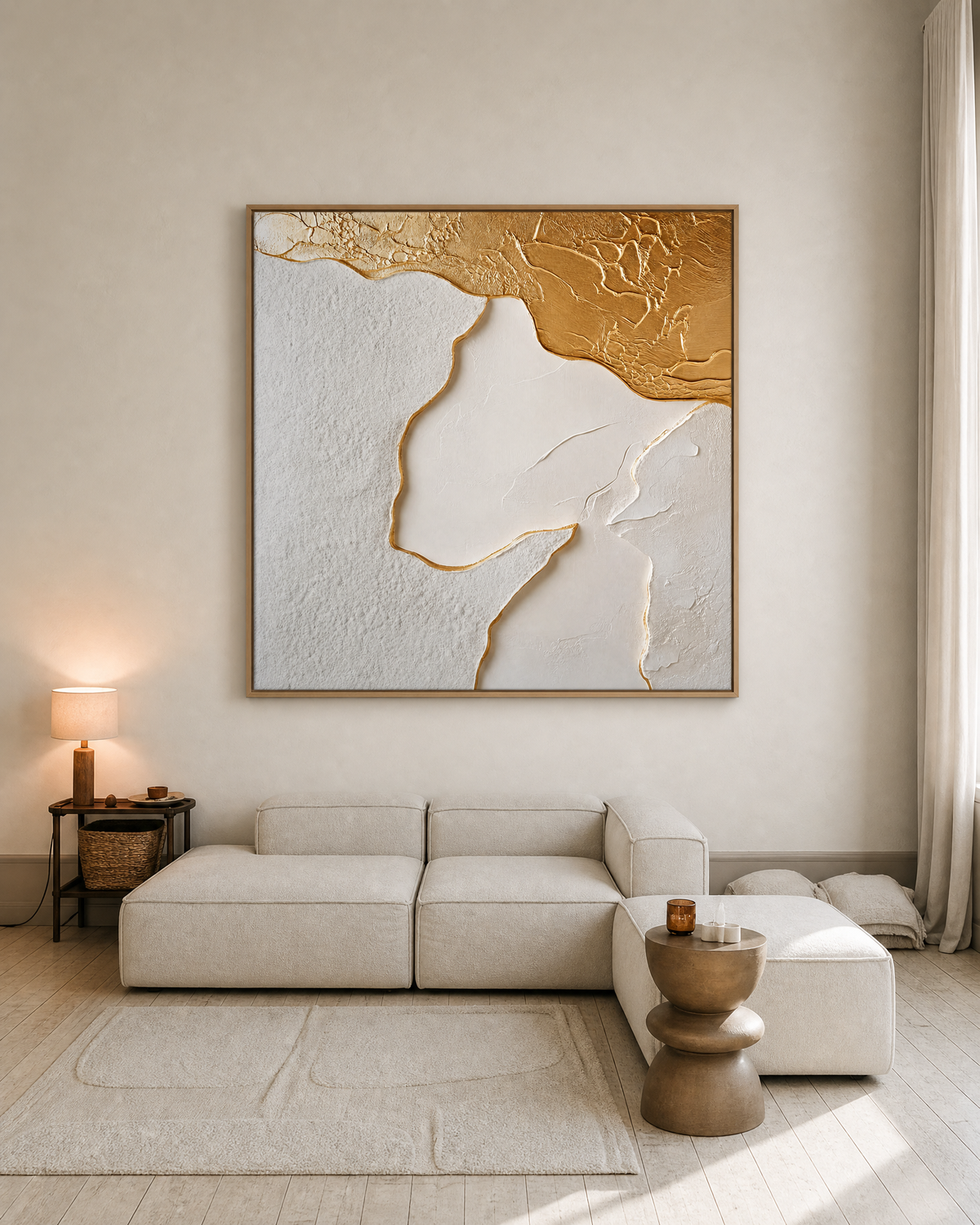 Gilded Cream Topography