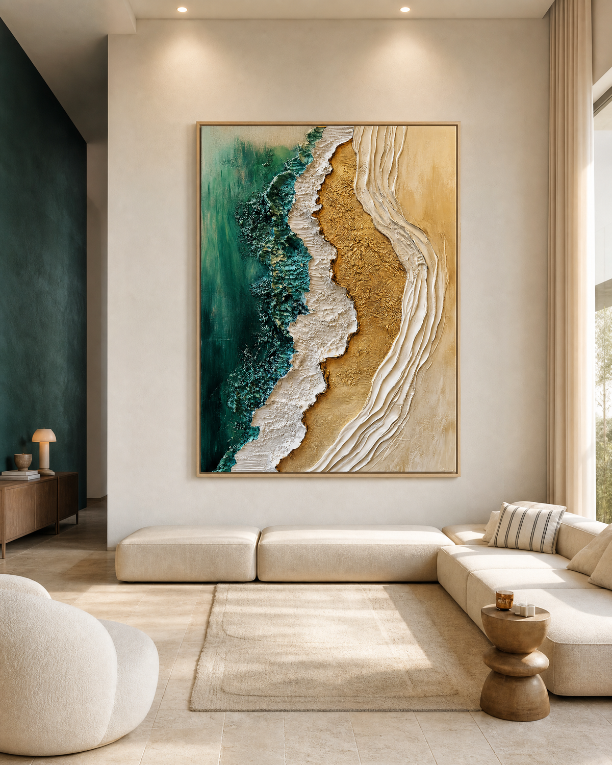 Emerald Tide Meets Gilded Shore