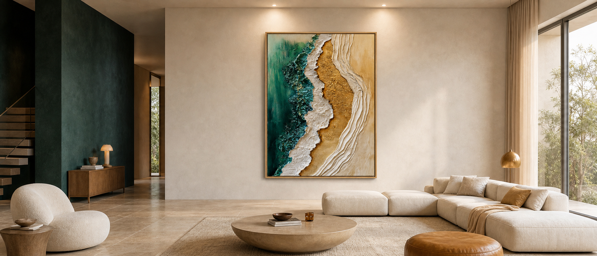 Emerald Tide Meets Gilded Shore