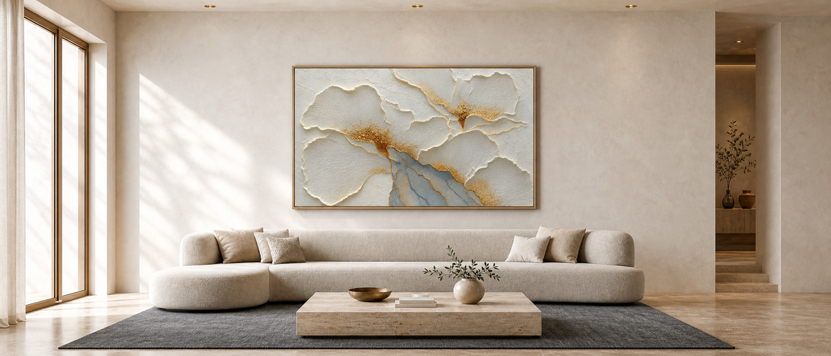 Gilded Textured Blooms
