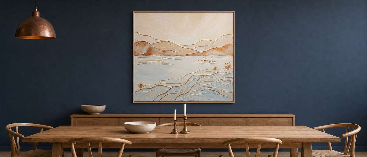 Sailboats on a Tranquil Bay