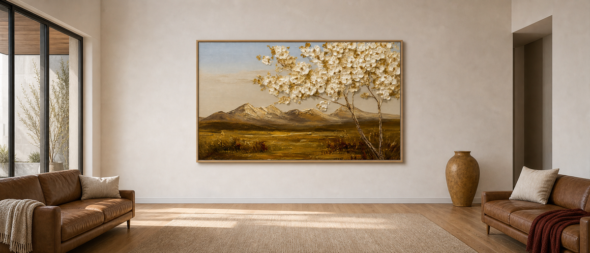 Blossom Tree over Golden Valley