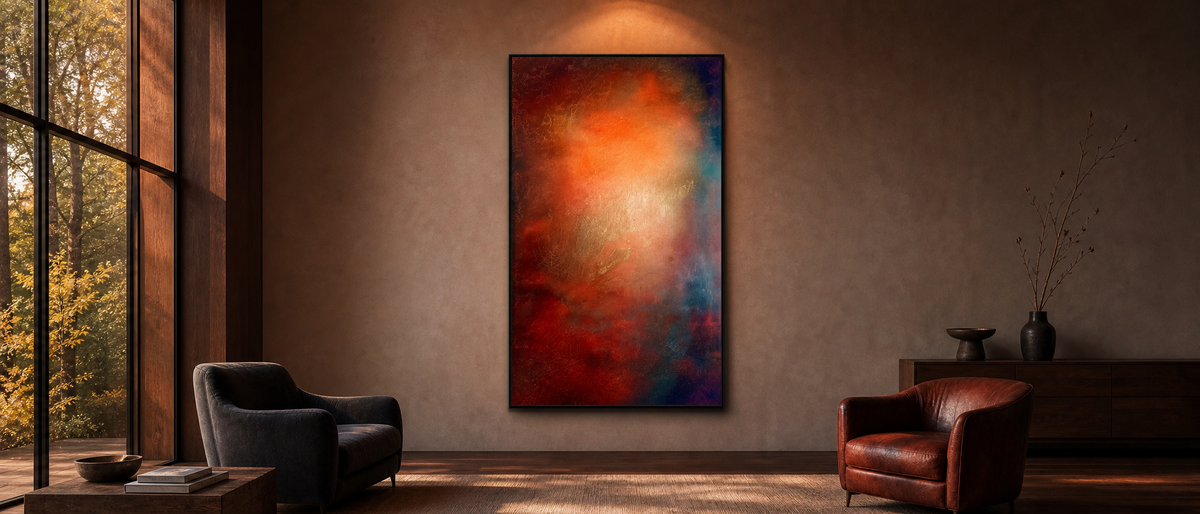 Ember Glow Abstract