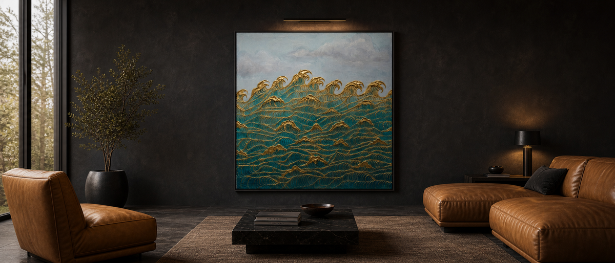 Golden Crested Waves