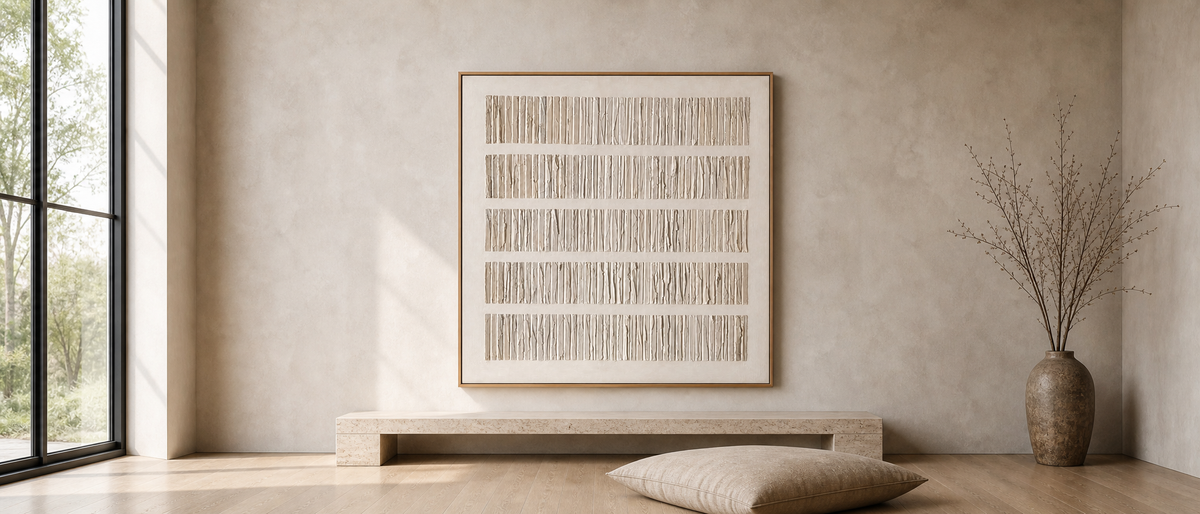 Textured Neutral Stripes