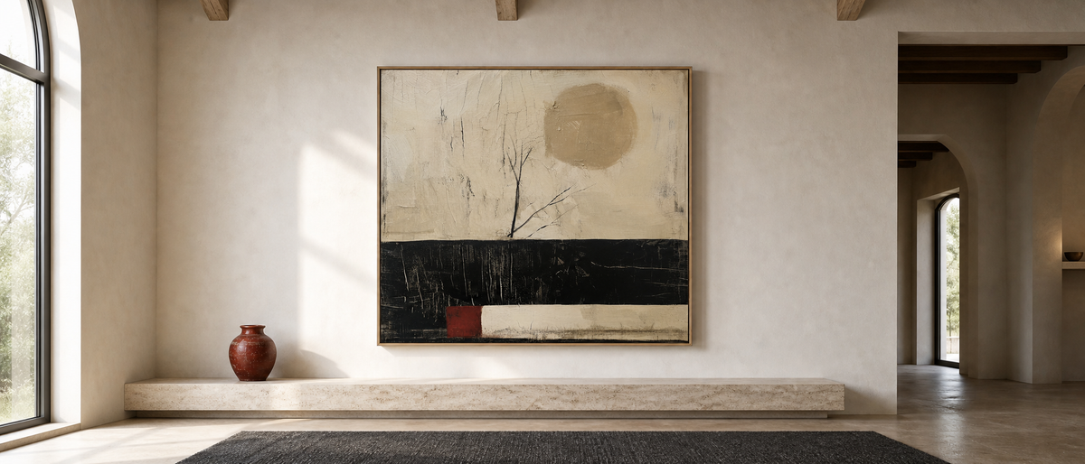 Bare Tree and Ochre Moon