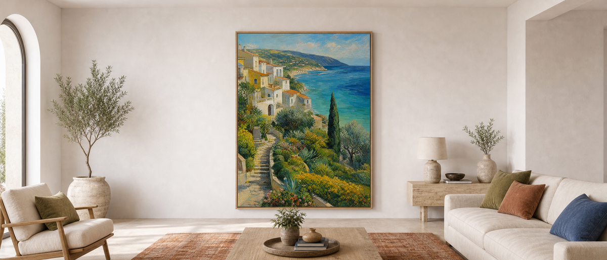 Terraced Gardens Above the Azure Bay