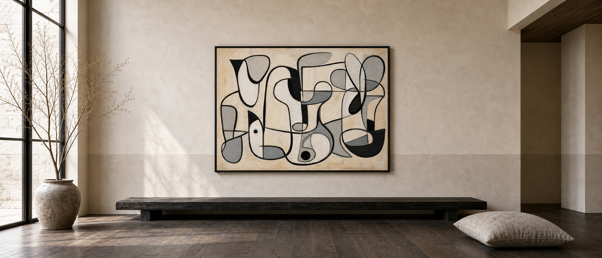 Monochrome Interlocking Forms