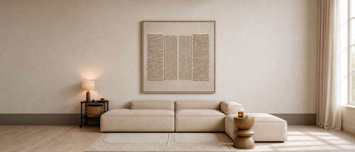 Four Columns of Ribbed Neutral Relief