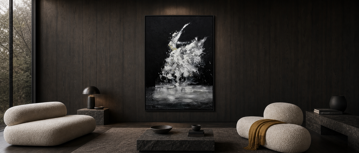White Explosion on Black