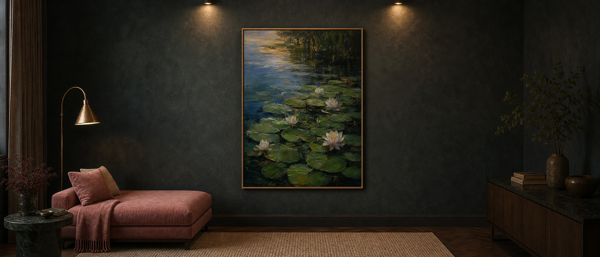 Lily Pond at Dusk