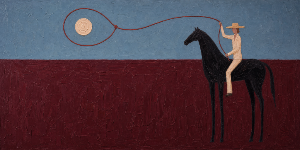 Roping the Sun – Oil Painting artwork